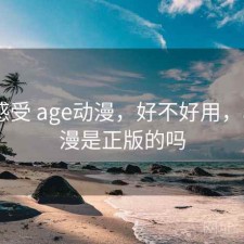 直说感受 age动漫，好不好用，age动漫是正版的吗