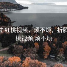 折腾过 红桃视频，烦不烦，折腾过 红桃视频,烦不烦