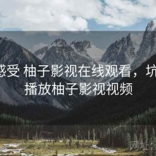 直说感受 柚子影视在线观看，坑不坑，播放柚子影视视频