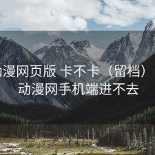 age动漫网页版 卡不卡（留档），age动漫网手机端进不去