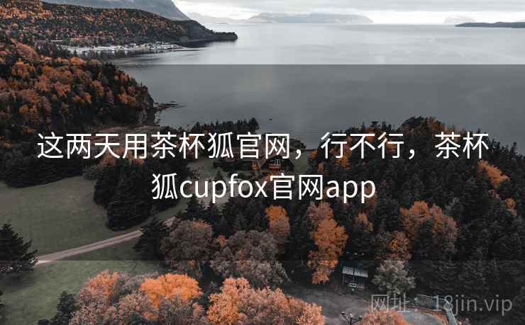 这两天用茶杯狐官网，行不行，茶杯狐cupfox官网app  第2张